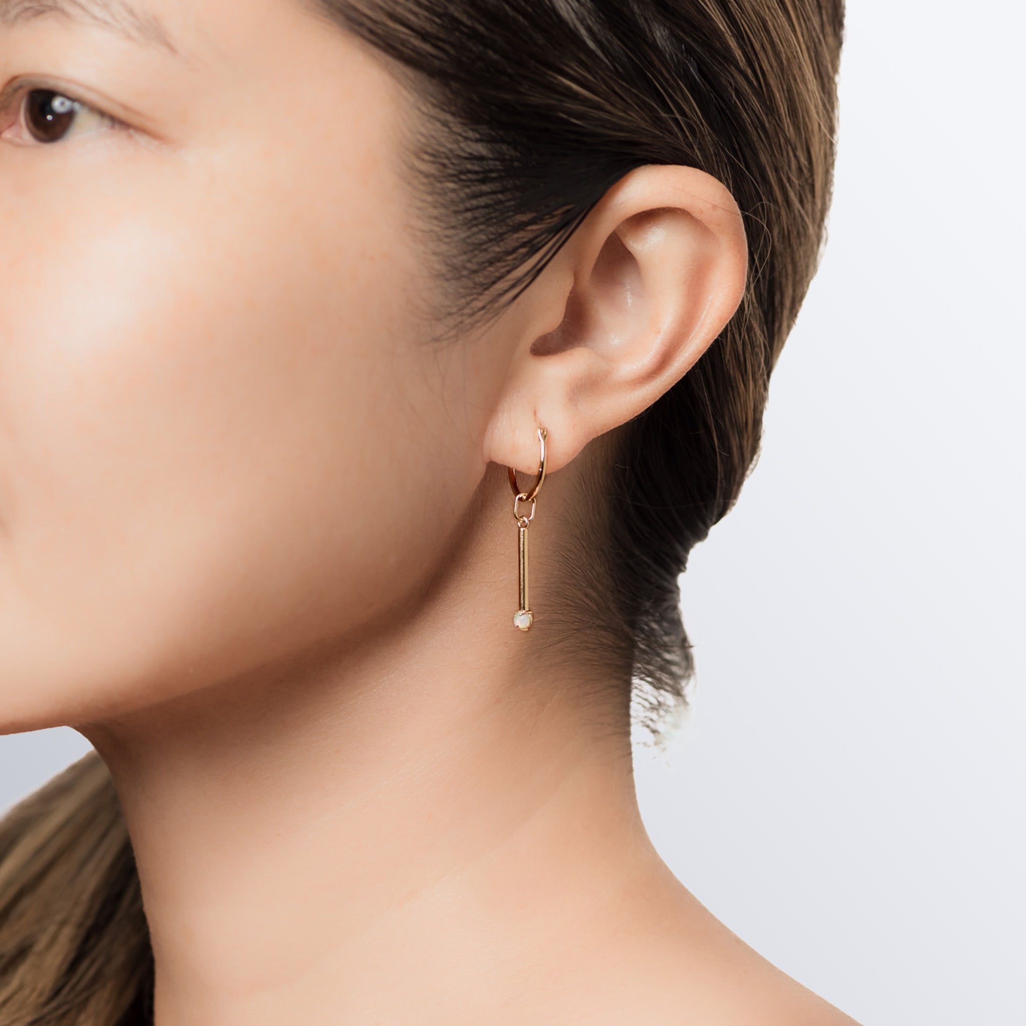 14k Gold & Opal Clove Charm