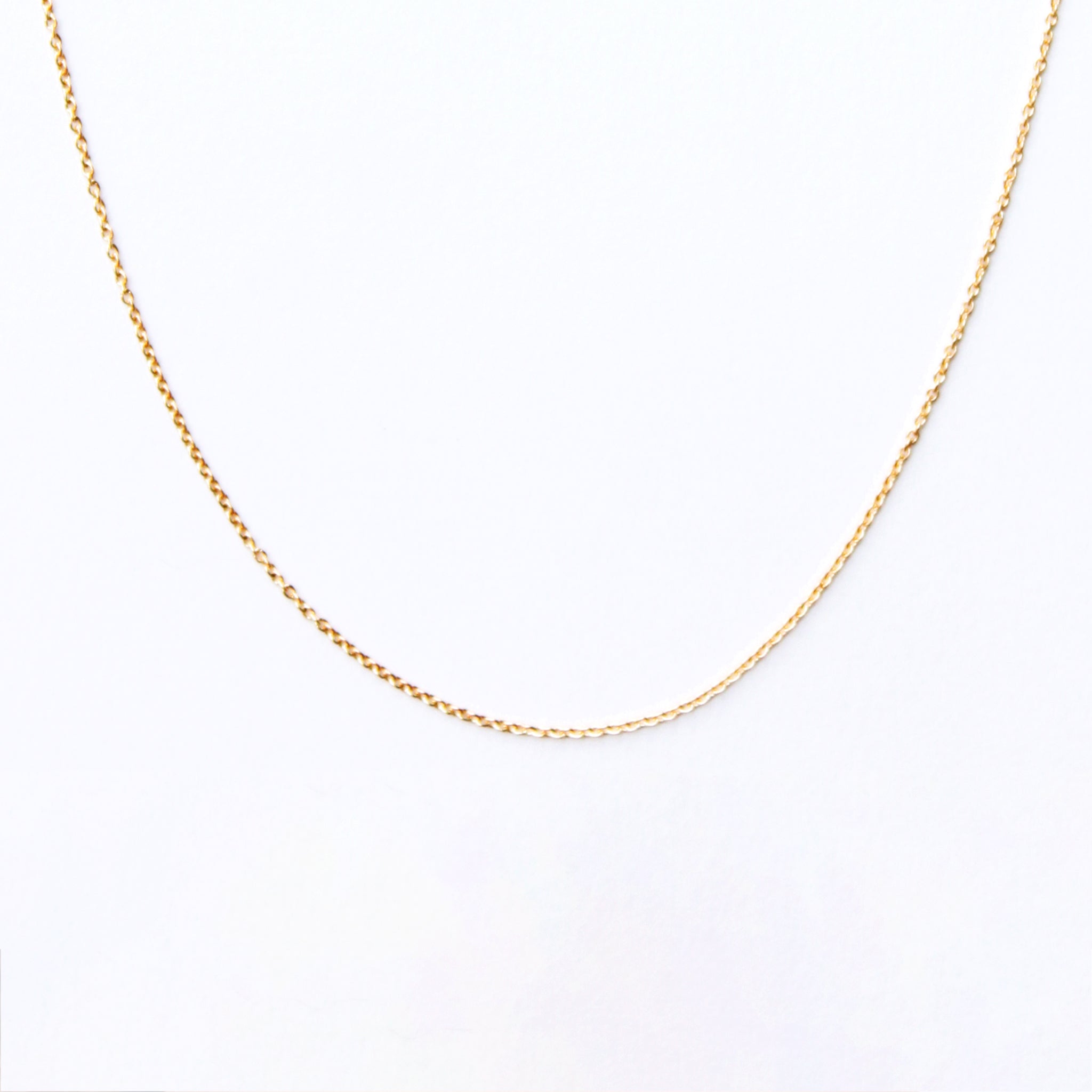 14k Gold Thread Chain (15"-17")