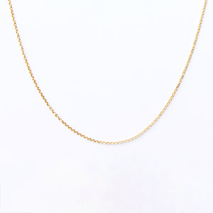 14k Gold Thread Chain (15"-17")