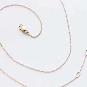 14k Gold Thread Chain (15"-17")