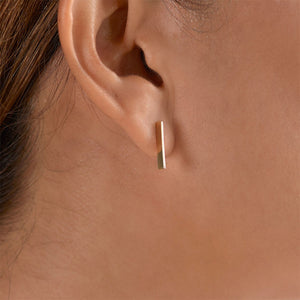 14k Gold Edge Earrings