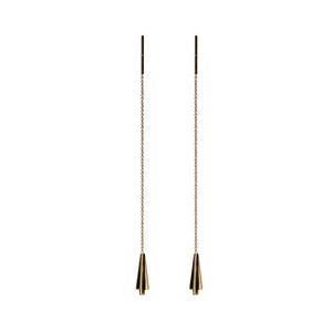 Sleeper art deco earrings in 14k solid gold. minimalist fine jewelry