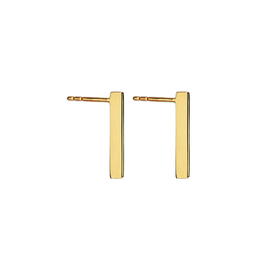 14k Gold Edge Earrings