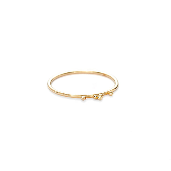 14k gold Malai stacking ring