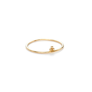 14k gold cloud stacking ring