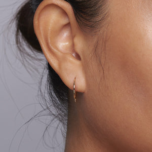 Malai earrings in 14k gold
