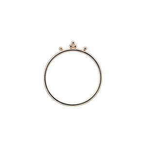 14k gold Malai stacking ring