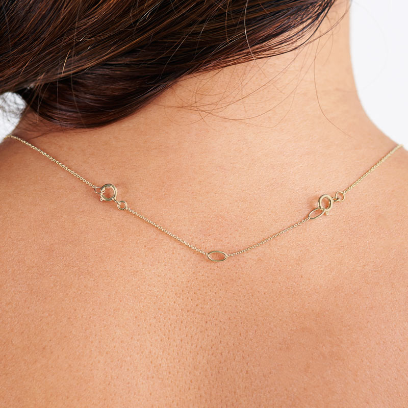 14k Solid Gold necklace extender