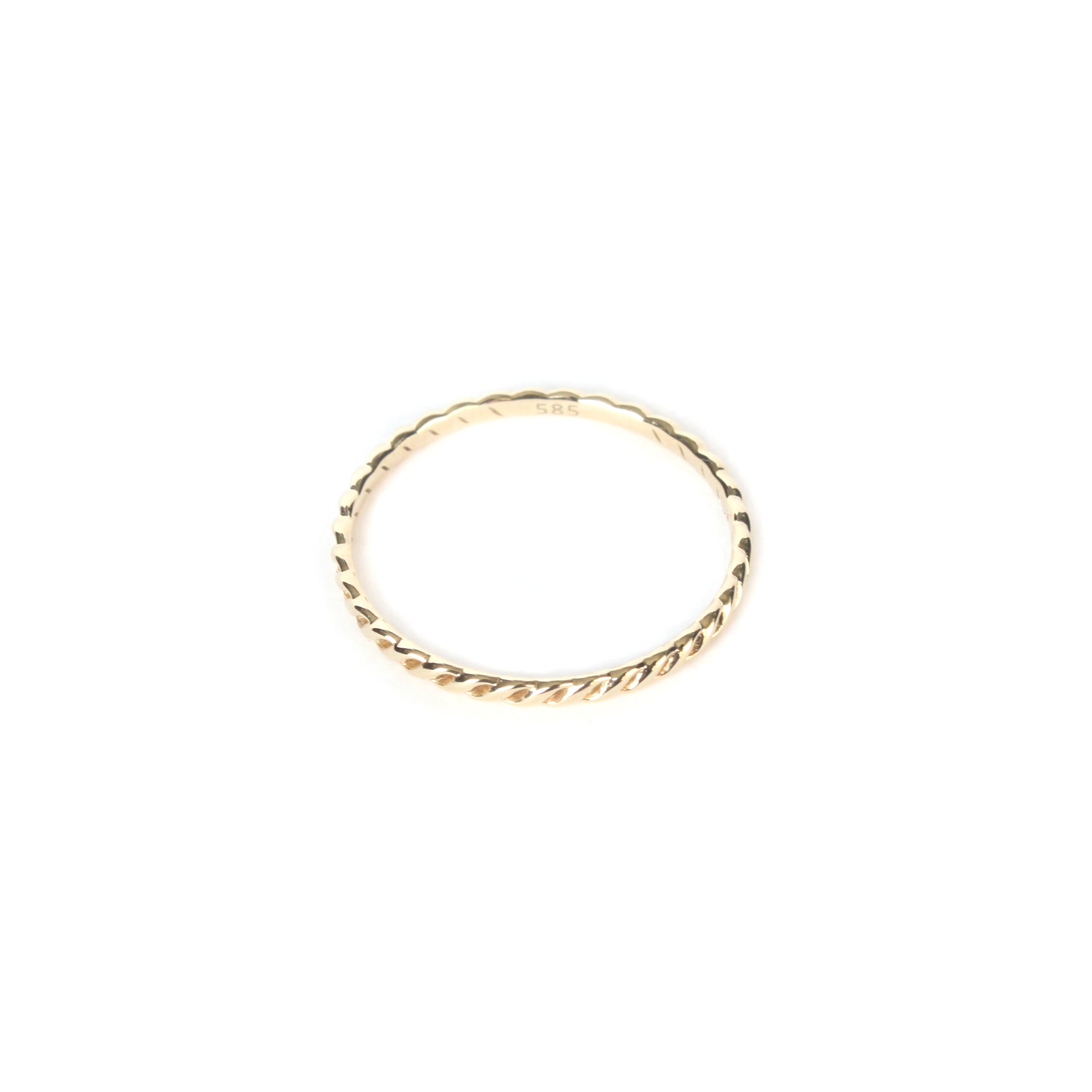 Thread Gold Rings 14k Gold Thread Ring – The Straits Finery PLT
