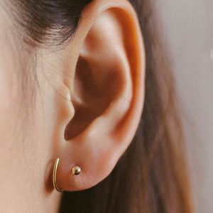 14k Gold Tomboy Earrings