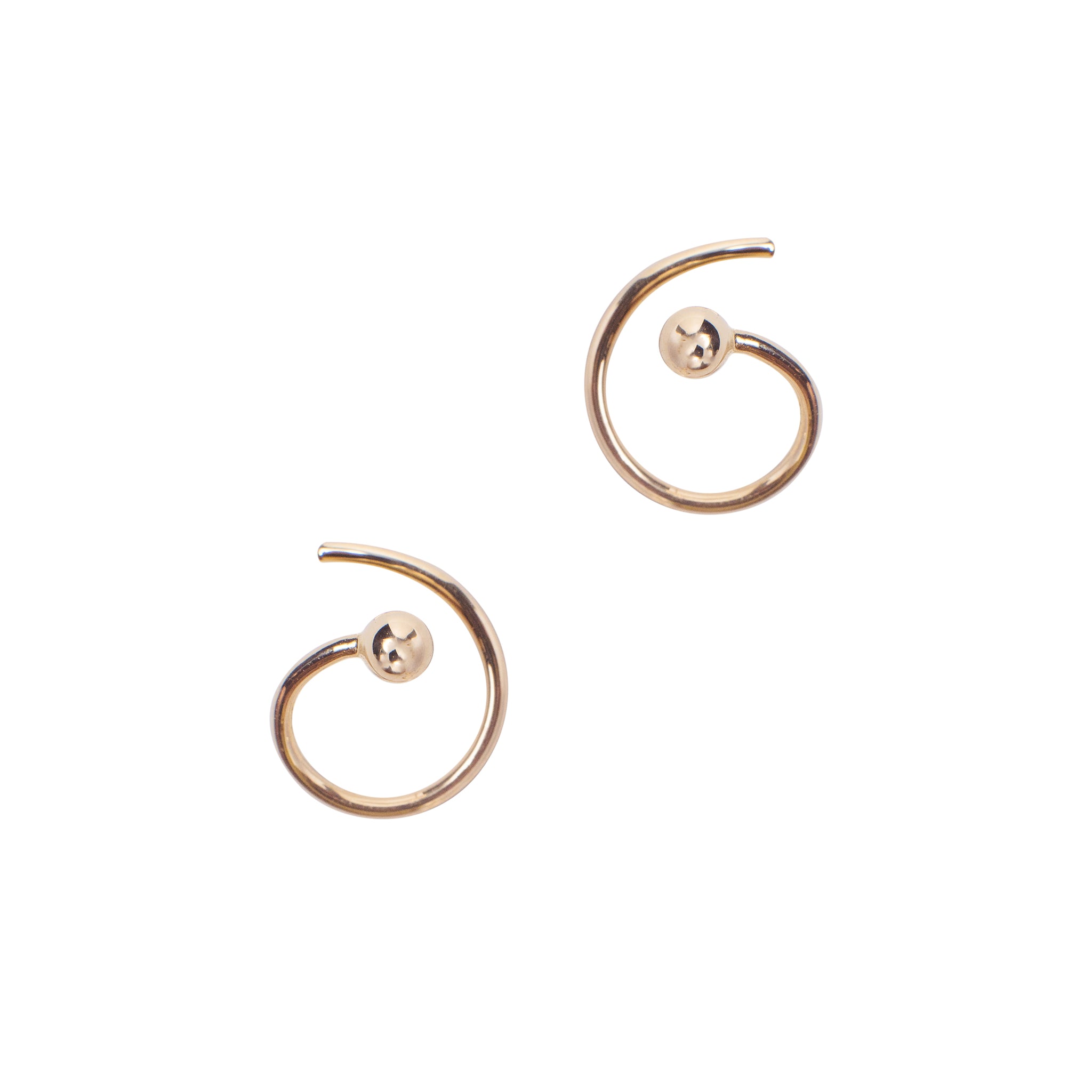 14k Gold Tomboy Earrings