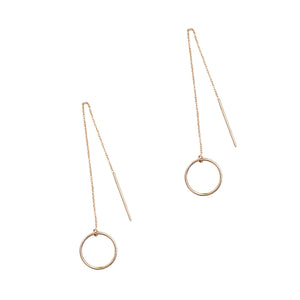 14k gold waterfall sleeper earrings. The Straits Finery x Snackfood