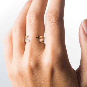 Crescent stacking rings