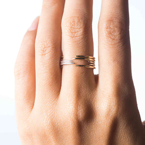 Crescent stacking rings