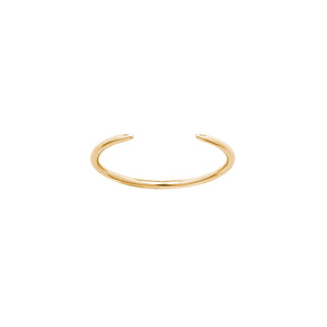 14k solid gold crescent ring