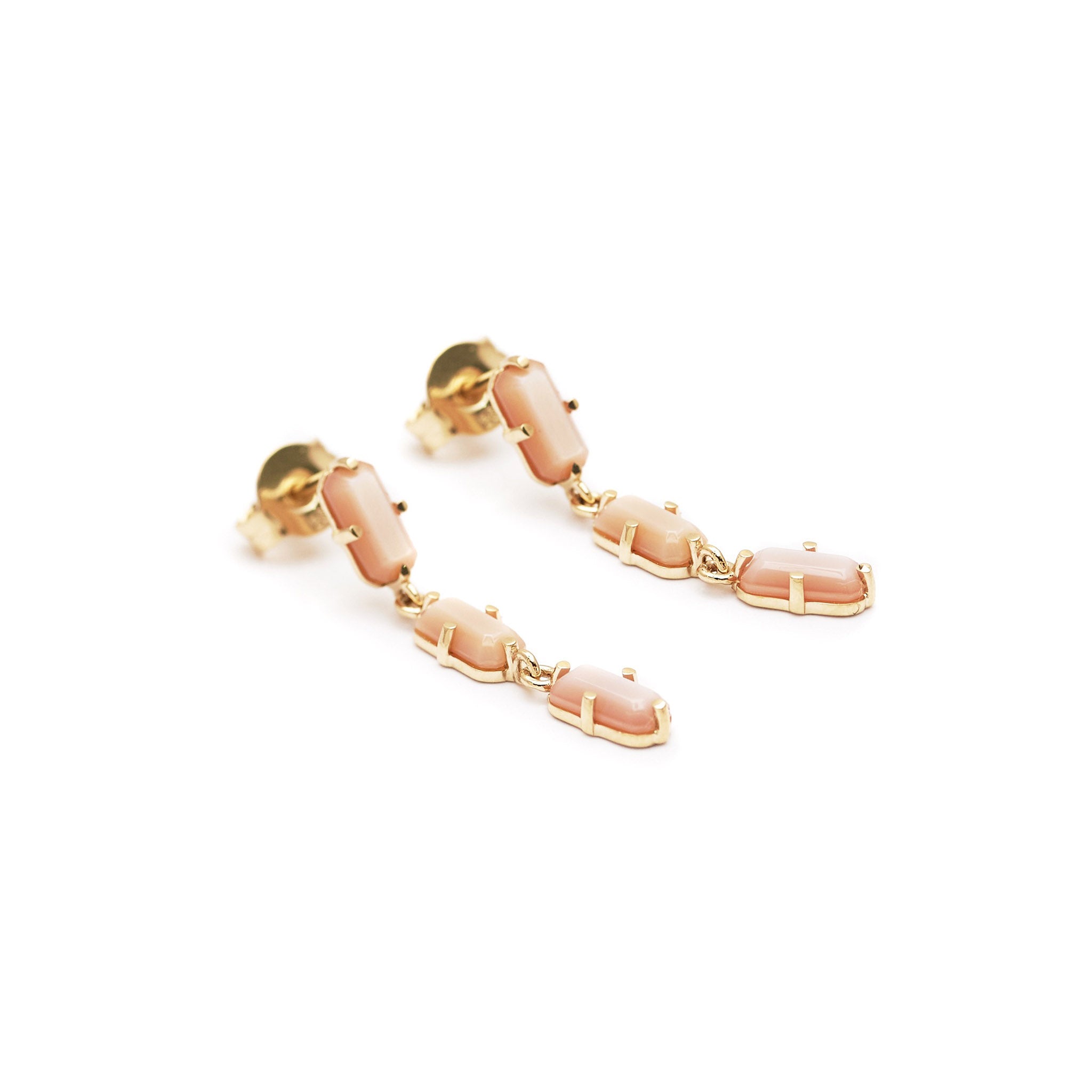 14k Gold Ray Earrings