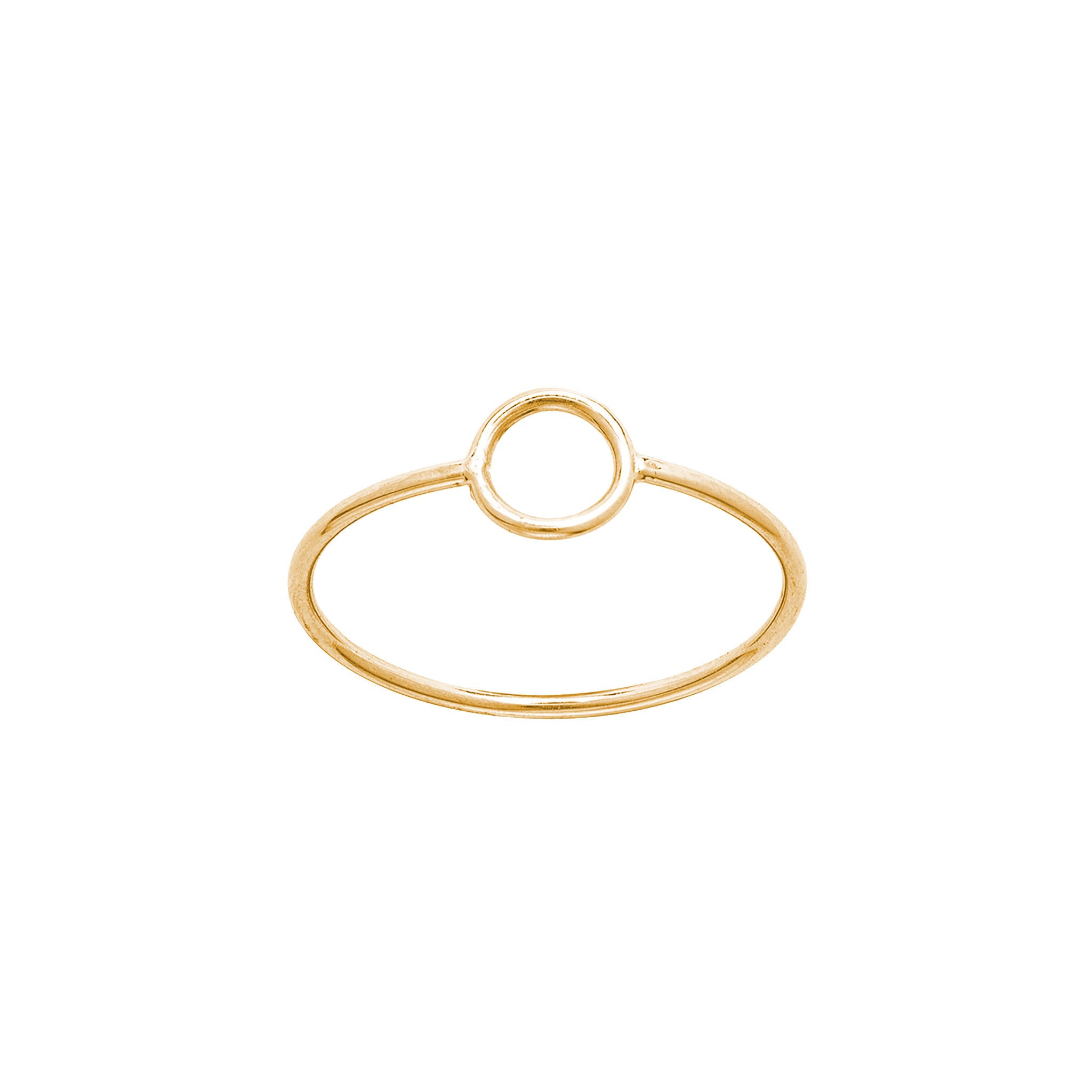 14k solid gold eclipse ring
