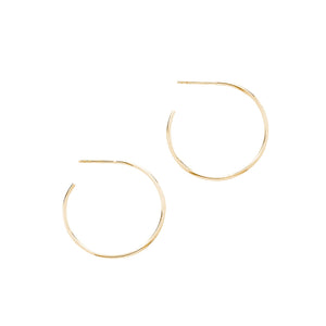 14k solid gold hoop earrings