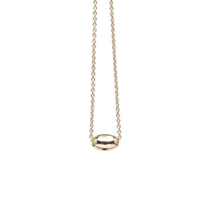 The Straits Finery minimalist bracelet in 14k solid gold with gold bead