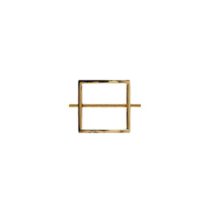 14k gold frame statement ring