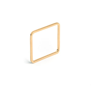 14k gold quad square stacking ring