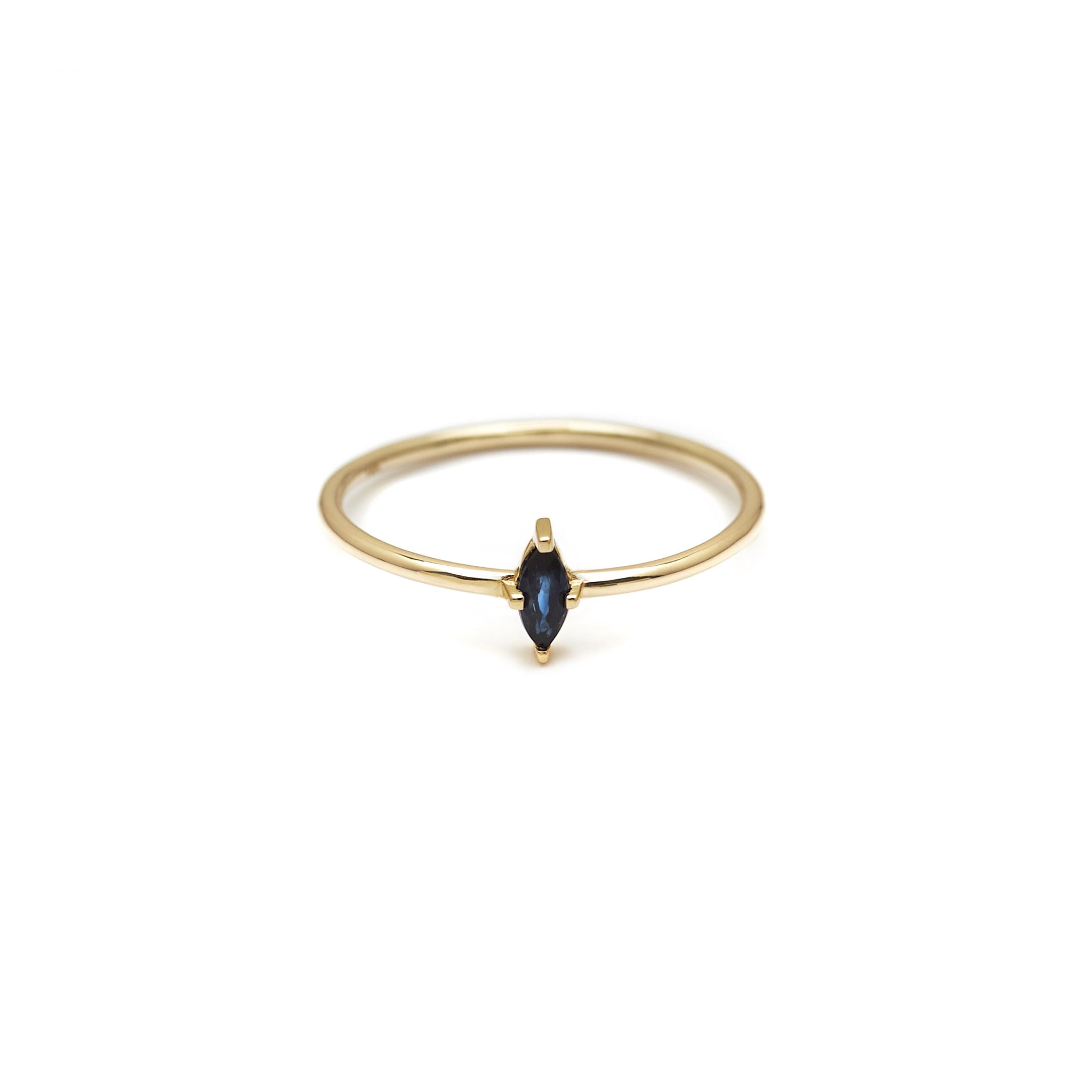 Twilight Ring - sapphire ring in 14k solid gold