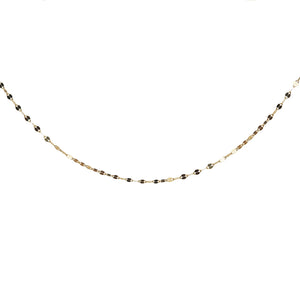 14k gold fine shimmer necklace